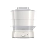 Philips daily collection hd9103 - cuiseur vapeur - 5 litres - 900 watt - beige / blanc