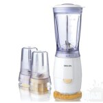 Philips hr2860 - bol mixeur blender - 400 ml - 220 watt - blanc avec des touches de jaune