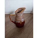 Pichet 1 litre en faence marron