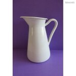 Pichet blanc t�le emaill�e 0, 5 litre