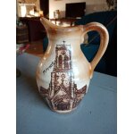 Pichet faence eglise de pipriac 18 cm de haut