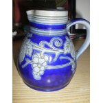 Pichet gr�s d'alsace, sign� & num�rot�, h: 10cms diam. :7, 5 cms