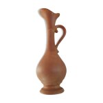 Pichet en terre cuite vintage sign marron