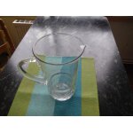 Pichet en verre - col. blanc - 1l 1 / 2