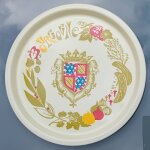 Plat collection pommard bourgogne faïences des salins de france Plat collection pommard bourgogne faïences des salins de france