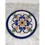 Plat d�coratif en c�ramique / fa�ence style m�diterran�en ¿ toris antiqua