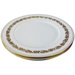 Porcelaine limoges raynaud 2 assiettes dcor or