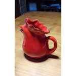 Poterie rufinelli assisi pichet coq rouge cramique italienne des annes 60 / 70 vintage