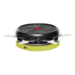 Raclette / grill tefal colormania re128012 - 850 watt - blanc / vert cactus