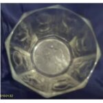 Ravier rond - a hors d' oeuvres - d�cor l�gumes - en verre transparent