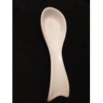 Repose cuillère en porcelaine blanche Repose cuillère en porcelaine blanche