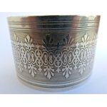 Rond de serviette argent massif minerve