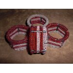Ronds de serviette en perles de rocaille - verre