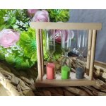 Sablier infusion th� en bois 3 en 1