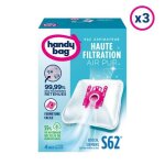Sacs aspirateurs - handy bag - s62 - 3x4 sacs + 1 filtre - 55% de matériaux recyclés ou renouvelables ... Sacs aspirateurs - handy bag - s62 - 3x4 sacs + 1 filtre - 55% de matériaux recyclés ou renouvelables ...