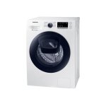 Samsung ww90k44305w machine  laver blanc avec porte bleue - chargement frontal