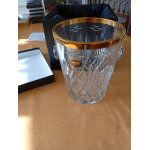 Seau a champagne en argent, cristal etzel, parfait etat.