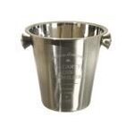 Seau a champagne en inox grav - 22 cm