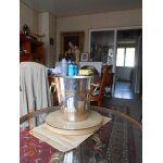 Seau a champagne en metal argente