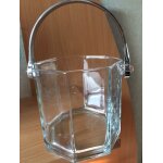 Seau a glaces en verre - forme hexagonale Seau a glaces en verre - forme hexagonale