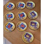 Seita , 10 sous verres publicitaires - ann�es 80 / 90 : soci�t� nationale d'exploitation industrielle ...