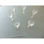 Service de 18 verres en cristal taill� ¿ cristallerie de lorraine ¿ 3 formats ¿ etat exceptionnel