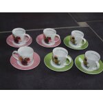 Service 6 tasses espresso  happy moments