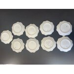 Service 9 tasses a caf� et soucoupes en porcelaine de limoges, estampille etoile verte france, vers 1900 ...