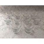 Service art de la table vintage 1950 verres a liqueur vin alcool cristal grav
