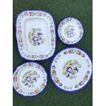 Services assiettes et plats : faence d art rgional dcor breton k g france, 12 assiettes plates, 12 ...