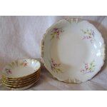 Service a dessert assiette liser� dor�