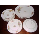 Service a dessert porcelaine de limoges, estampill� tlb