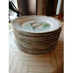 Service ? poisson 12 assiettes et un plat porcelaine limoges tr?s bon ?tat Service ? poisson 12 assiettes et un plat porcelaine limoges tr?s bon ?tat