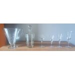 Service a verres et coupes en cristal de bohme cisel de 1965 45 pices