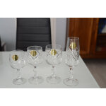 Service de verre en cristal taill� main (47 pi�ces) ann�e 1960