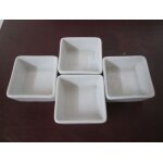 Set apéritif ou a sauce 4 coupelles carrées Set apéritif ou a sauce 4 coupelles carrées