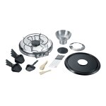Severin rg 2348 - raclette / fondue / pire chaude - 1. 9 kwatt - noir / inox bross