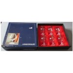 Six verres a cognac de 15cl en cristal d�arques - mod�le ancien verneuil - avec leur etiquette - rang�s ...