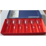 Six verres a pied de 28cl en cristal d'arques - modle ancien verneuil - rangs dans la boite d'origine ...