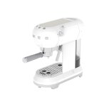 Smeg 50's style ecf01wheu - machine � caf� avec buse vapeur  cappuccino  - 15 bar - blanc