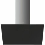 Smeg - hotte dcorative murale incline kicv90bl2 - noir