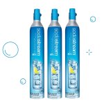 Sodastream - lot de 3 cylindres de recharge de gaz co2 60l pour machine  gazifier - 3 x cylindre gaz ...