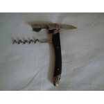 Sommelier laguiole bois marron fonc tire - bouchon dcapsuleur couteau