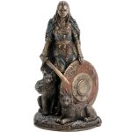 Statuette en polyr�sine freyja de couleur bronze