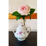 Sucrier ou bonbonni�re porcelaine de limoges motifs fleurs