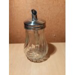 Sucrier saupoudreuse en verre avec bec verseur