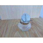 Sucrier en verre et acier