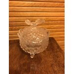 Sucrier en verre papillon