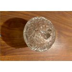 Sucrier vintage en verre taille