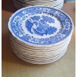 Suite de 12 assiettes a dessert villeroy & boch collection burgenland bleu. Suite de 12 assiettes a dessert villeroy & boch collection burgenland bleu.